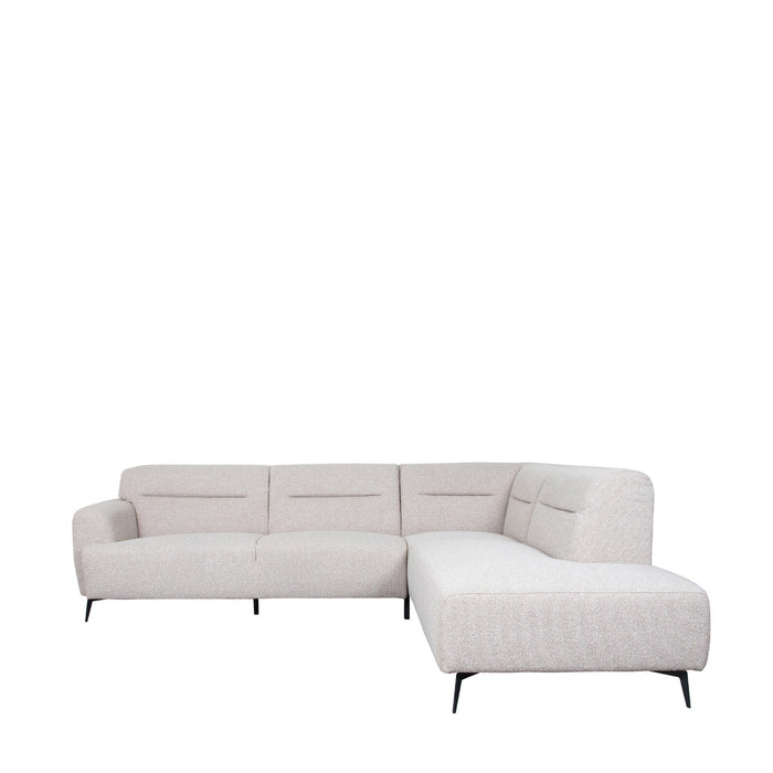 Rozkładana sofa narożna Bolzano | Naturalny Bouclé