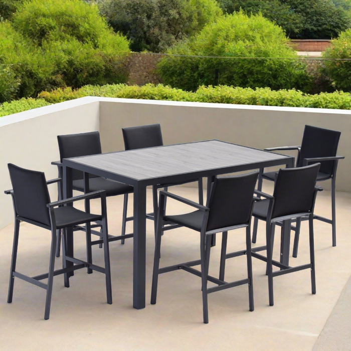 Garden patio table Verona | Black