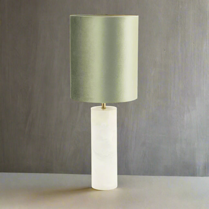 Lampa stołowa Zielony | Zielony marmur