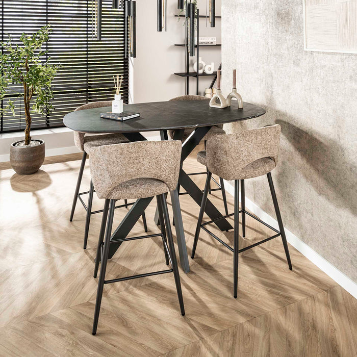 Bartop Desk | Black Melamine