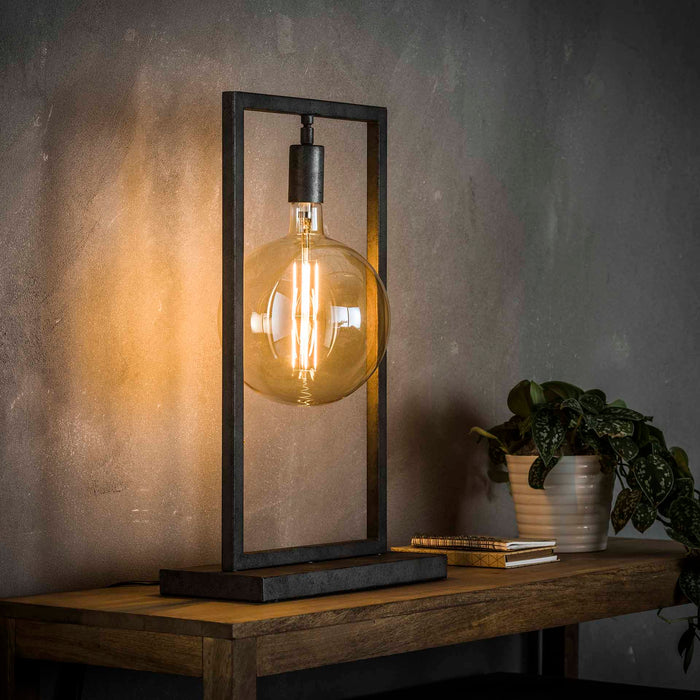 Lampa stołowa Sky | Stare srebro