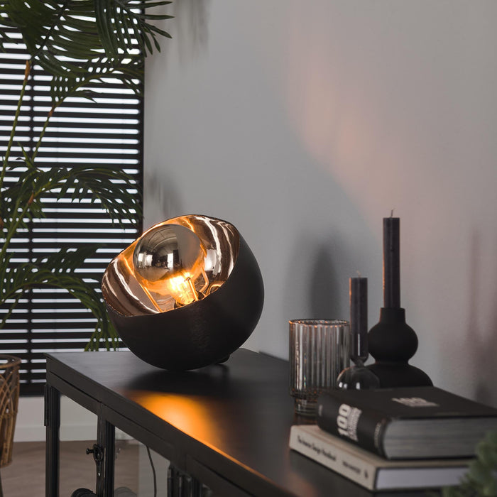 Lampa stołowa Mirror | Ø 28 | Czarny Metal