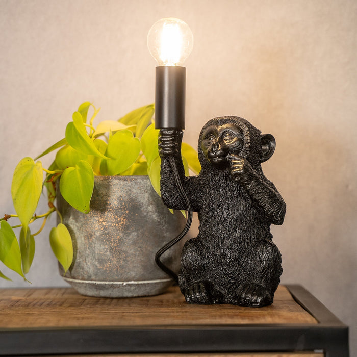Lampa stołowa Małpa | Czarna 41,5