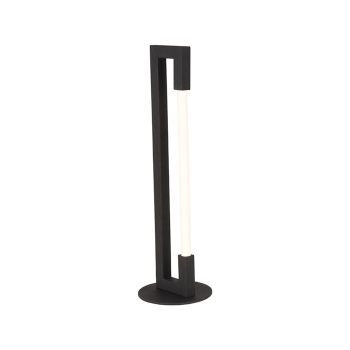 Lampa stołowa Futuro | Czarny metal