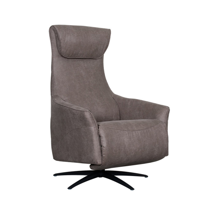Relaksacyjny fotel Lund | Mikrowłókno taupe