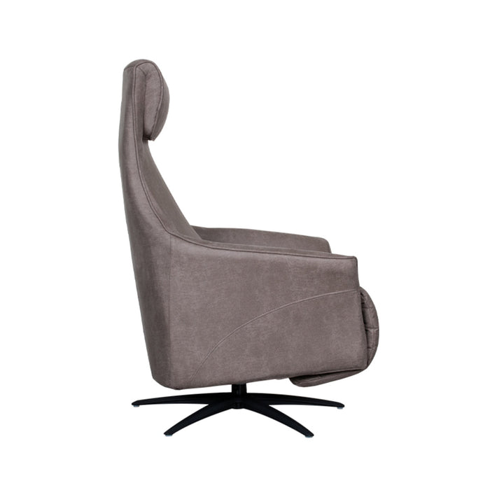 Relaksacyjny fotel Lund | Mikrowłókno taupe