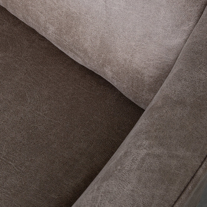 Relaksacyjny fotel Lund | Mikrowłókno taupe