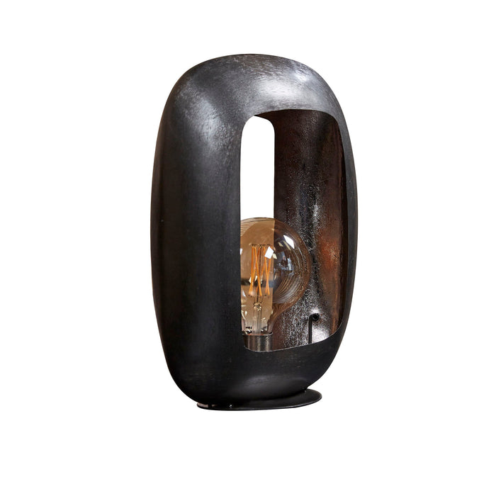 Lampa stołowa Łuk | Duża | Czarny metal