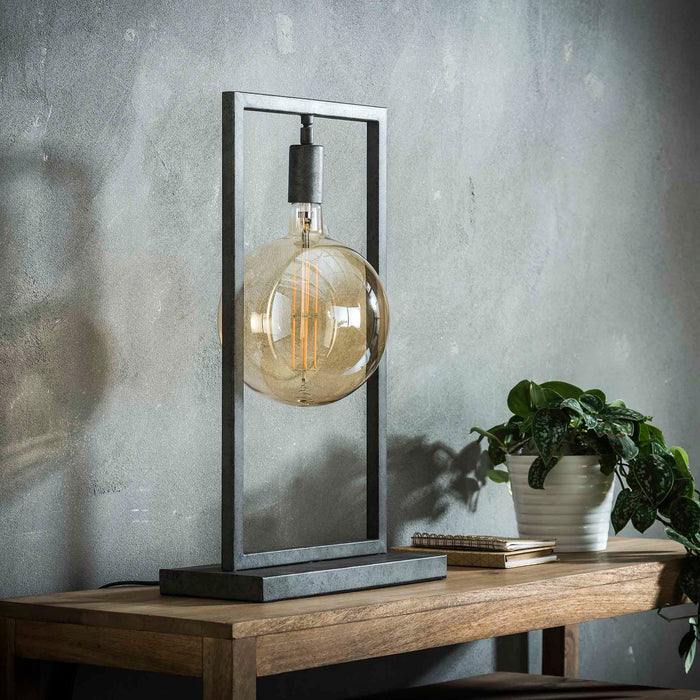 Lampa stołowa Sky | Stare srebro