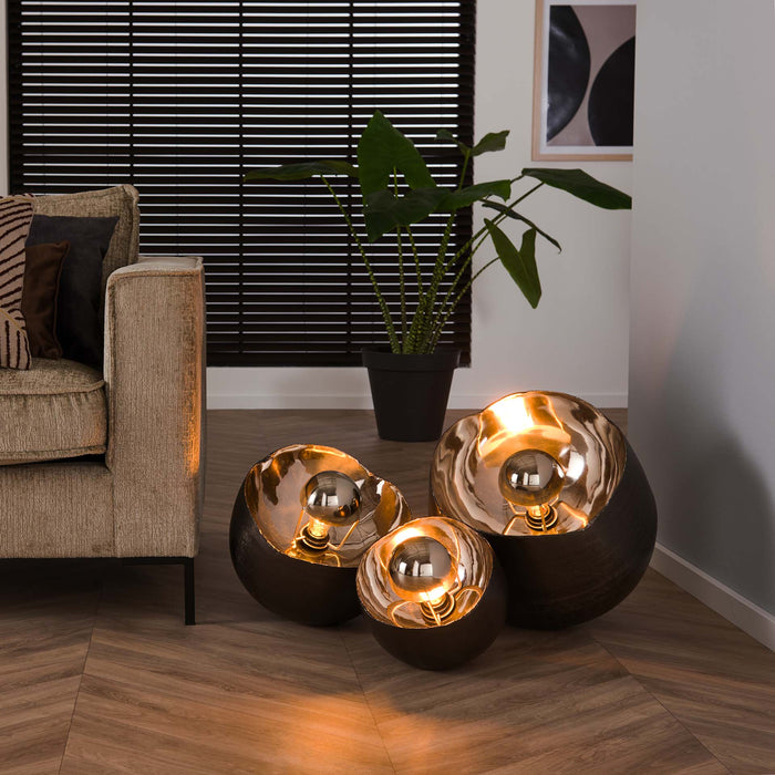 Lampa stołowa Mirror | Ø 36 | Czarna metal