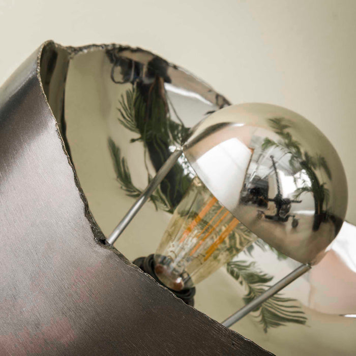 Lampa stołowa Mirror | Ø 36 | Czarna metal
