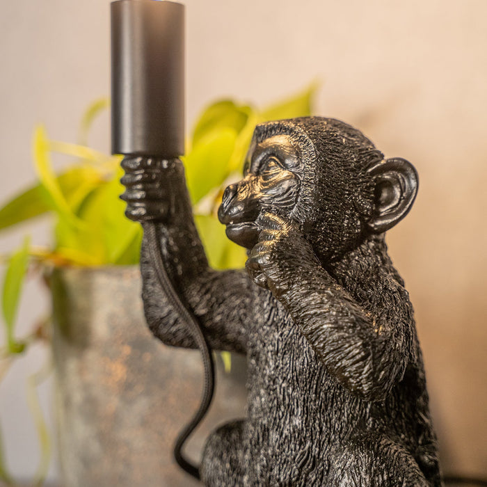 Lampa stołowa Małpa | Czarna 41,5