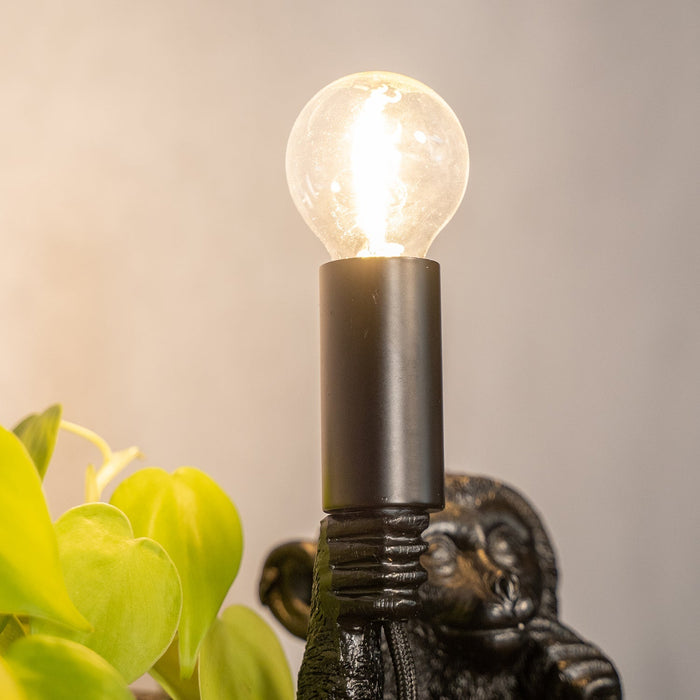 Lampa stołowa Małpa | Czarna 41,5