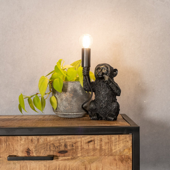 Lampa stołowa Małpa | Czarna 41,5