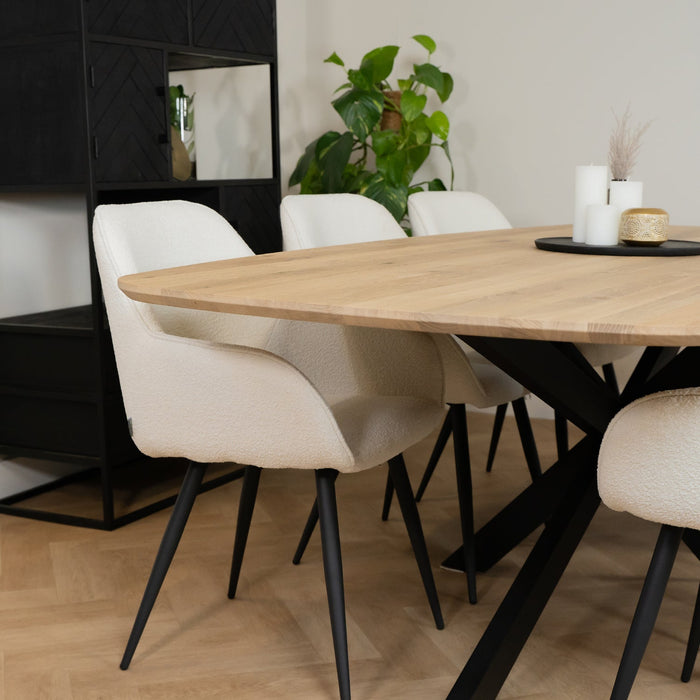 Krzesło jadalniane Fer – elegancja i wygoda w naturalnym wydaniu